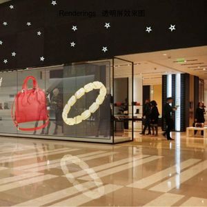 Film de cristal transparent écran d'affichage à LED mur-rideau en verre de fenêtre extérieure peut être roulé écran d'escalator de clôture créative - Product Image 6