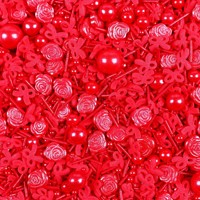 Fournisseur direct d'usine, sachet de 500 g de pépites de sucre comestibles, décorations en forme de cœur pour la Saint-Valentin, gâteaux