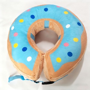 PVC 풍선형 엘리자베스 애완동물 수술 후 핥음 방지 보호 도넛형 소프트 강아지 콘 칼라 - Product Image 1