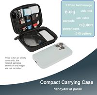 Étui de rangement portable personnalisé en EVA rigide, multi-compartiments, pour câbles, chargeur de batterie externe, sac de rangement numérique pour voyage