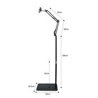 Support de téléphone métallique flexible à 360 degrés pour diffusion en direct, support de téléphone réglable en hauteur pour bureau, vente en gros