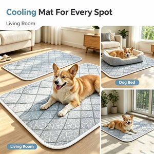 Breathable dog cooling mat chilly <b>pad</b> for Extra Large Pets dog and cat chilly <b>pad</b> Washable <b>Waterproof</b> Non-Slip pet cooling mat - Product Image 6