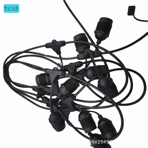 Guirlandes lumineuses solaires extérieures étanches E27 B22 IP65 en plastique pour décorations de Noël - Product Image 4