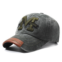 Casquette de baseball à 6 panneaux lavée |   Casquette unisexe vintage déchirée avec détails usés, 100% coton, boucle métallique, logo frontal, toutes saisons, printemps