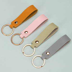 Customization Wholesale woven <b>leather</b> rope <b>keychains</b> - Creative <b>leather</b> car <b>keychains</b> - Product Image 3