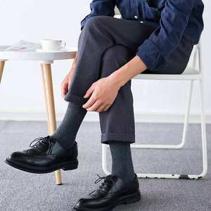 Wholesale <b>Hot</b> Sale Men's Solid Color Cotton Breathable Comfortable Anti-odor Custom Sports <b>Socks</b> High Quality - Product Image 5