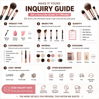 Ensemble de pinceaux de maquillage professionnels en fibres artificielles de marque SFM, très vendus - Pinceaux pour blush, contour, poudre et fond de teint en plastique
