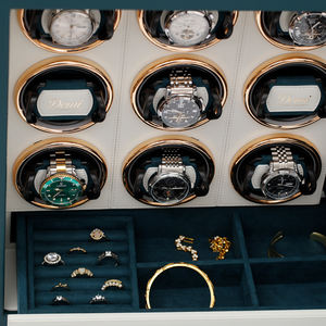 हस्तनिर्मित लक्जरी फिंगरप्रिंट स्वचालित गहने देख-विन्दर सुरक्षित बॉक्स - Product Image 3