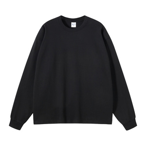 <span class=keywords><strong>Camisas</strong></span> de Manga Larga <span class=keywords><strong>para</strong></span> <span class=keywords><strong>Hombre</strong></span>, 100% Algodón, 385 g/m², Estampado en Relieve Personalizado, Cuello Redondo, con Logotipo Personalizado - Product Image 2