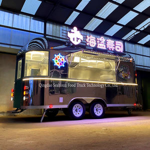 עגלת מזון פיברגלס משומש עם carito קפה דה קומיידה bbq קייטרינג קדימון לפיצה לממתקים - Product Image 3