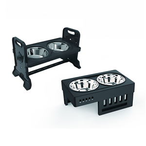 Elevated <strong>Dog</strong> <strong>Bowls</strong> 4 Height Adjustable <strong>Raised</strong> <strong>Bowl</strong> <strong>Stand</strong> with 2 Thick 50oz Food Feeder <strong>Bowls</strong> Non-Slip for Medium Large <strong>Dogs</strong> - Product Image 2
