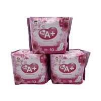 My A + Serviettes hygiéniques ailées respirantes jetables de qualité supérieure en coton organique polymère super absorbant Protège-fuites