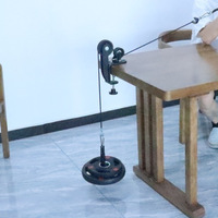 Appareil d'entraînement de force pour l'avant-bras PJ304, Exerciceur de bras de bureau, Machine à poulie de bureau pour entraînement musculaire, Accessoire de fitness pour le remodelage corporel