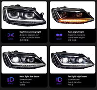 Lampe LED AURON pour phares de croisement, kit de modernisation/upgrade, nouvelle version 12V 36W 6000 lm 6000K, pour Jetta MK6 2012-2018