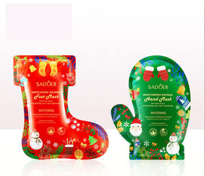 มาส์กมือและเท้าขายดี คริสต์มาส ขัดผิว บำรุงผิวมือและเท้าให้ชุ่มชื้น สำหรับ<span class=keywords><strong>ผิว</strong></span><span class=keywords><strong>แห้ง</strong></span> - Product Image 1