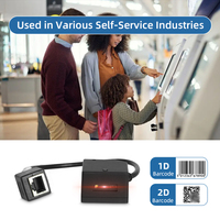 Module de lecteur de codes-barres intégré OEM RS232 USB 1D 2D QR Code, moteur de lecture à montage fixe pour système de point de vente et kiosque de distribution automatique