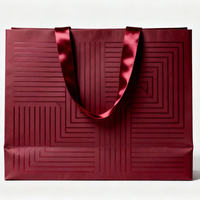 Sacs cadeaux de luxe écologiques en papier d'art, sacs fourre-tout personnalisés imprimés pour emballages cosmétiques, rouges à lèvres, soins de la peau, vente en gros