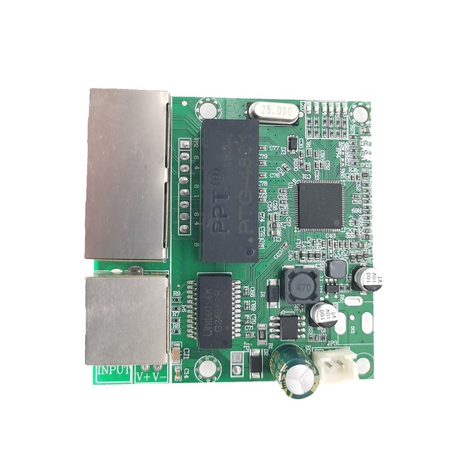 10/100/1000Mbps 3-Port Ethernet Switch Module with POE Function Network PCB Switch