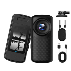 Cámara de Acción 4K con Batería de Larga Duración, Cámara Corporal con WiFi y Visión Nocturna 80 °   Carga de ángulo amplio tipo C para seguridad - Product Image 1