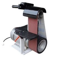 Roue en caoutchouc Vertical Petite ponceuse électrique Machine à bande abrasive Rectifieuse pour machine à polir les fraises en acier inoxydable.