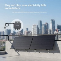 Système solaire monocristallin 800W/400W avec micro-onduleur intelligent, batterie au lithium et contrôleur MPPT – Solution d'alimentation photovoltaïque pour usage domestique