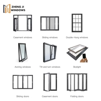 Portes coulissantes en aluminium à rupture de pont thermique modernes et personnalisées, double vitrage insonorisé, pour patio extérieur, villa, résidence