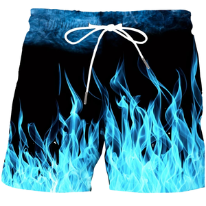 Pantalones Cortos Deportivos de Verano para Hombre, Estilo Casual, con Estampado 3D, Cintura Elástica, Transpirables, Antiarrugas, de Lona, para Fitness al Aire Libre - Product Image 4