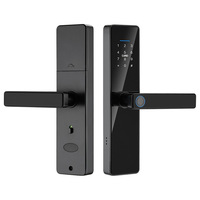 Cerradura Inteligente para Puerta de Madera Allsmart P14, con WiFi, Huella Dactilar, Código, Aleación de Aluminio, Color Negro, App Tuya, para Hogar y Oficina, Venta al Por Mayor