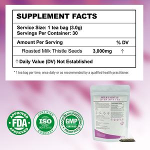 Chinaherbs Livraison Rapide 100% Pur Graines de Chardon-Marie Premium Torréfiées Thé pour les Reins et le Foie Thé de Soin du Foie au Chardon-Marie - Product Image 6