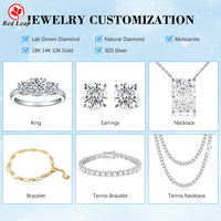 Bague éternelle Redleaf personnalisée en diamant rond de laboratoire de 3 mm (0,10 ct) |   Or 9K/14K/18K |   Fournisseur OEM de pierres précieuses DEF couleur, clarté VVS/VS