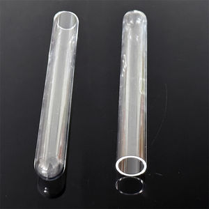 Hochreines transparentes Quarzglas rohr Klar Ein Ende Geschlossenes klares Quarz-Reagenzglas - Product Image 6