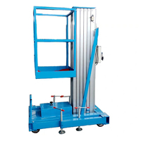Haute qualité 10m extérieur simple mât en alliage d'aluminium Mobile plate-forme élévatrice électrique ascenseurs ascenseur hydraulique échelle ascenseur à vendre