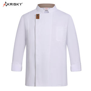 Camisas DE TRABAJO Hi <span class=keywords><strong>Vis</strong></span> para hombre, camisa de taller para hombre, uniforme Unisex, chaqueta de Chef de manga corta, abrigo de Chef para mujer - Product Image 6