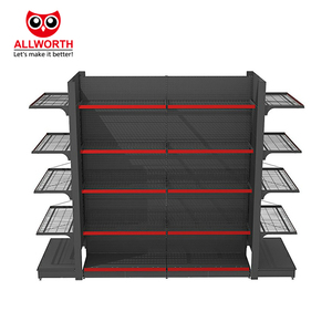中国制造热卖耐用黑色金属展示架零售店超市吊船搁架单元 - Product Image 4