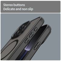 Coque de téléphone résistante aux chutes pour iPhone 17 16 15 14 13 12 Clés en métal Matte Skin Feeling Cover pour iPhone 17 air Matte Magnetic Case
