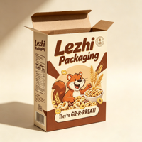 Scatola di Cartone Ondulato di Alta Qualità per Cereali a Forma di Serpente, Confezione Personalizzata Stampata e Pieghevole