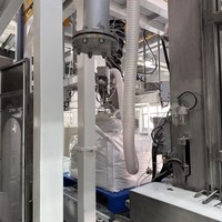 Ensacheuse pneumatique semi-automatique à commande PLC pour sacs de 1 tonne, remplissage alimentaire, emballage, bouchage, sachets plastique/papier, haute productivité