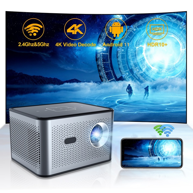 XNANO Durable Projectors X3 PRO Portable Projectors 4K 720P WIFI Android 11 Mini LCD LED Home Theater Movie TV Proyector