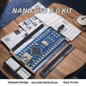 Placa de Desarrollo Nano 3.0 con Bootloader Tipo-C/Micro USB, Controlador CH340, ATMEGA328P de 16MHz - Product Image 2