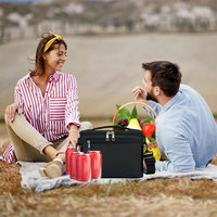 Boîte à lunch pour hommes/femmes petit sac à lunch isolé étanche sac fourre-tout refroidisseur souple boîte à lunch réutilisable pour le travail voyage Fitness