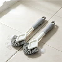 Brosse de nettoyage multifonction FF6390 pour salle de bain, sol, baignoire, évier, rainures et interstices, brosse de nettoyage domestique pour coins difficiles d'accès