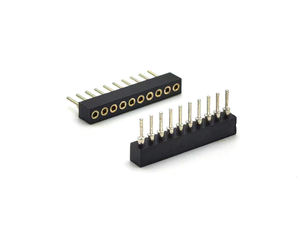 Connecteur femelle YZTECH, pas de 1,778 mm, usiné, droit, H3,0 mm, 1x10 broches, boîtier PPS, courant nominal 1A pour PCB, contact en laiton - Product Image 6