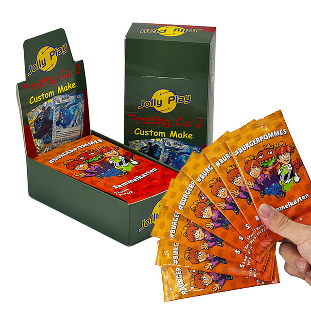 Professional Oem Custom Trading Collectible Cards and Cards Packs Packaging With Foil Packaging Booster Box Storage