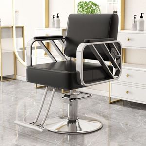 Chaise de coiffure tendance, chaise de salon réglable, mobilier de coiffure commercial, chaise de barbier classique en métal robuste - Product Image 6