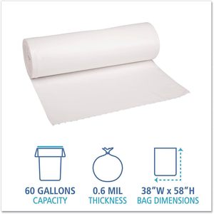 ถุงขยะสำหรับใช้ในบ้านแบบหนาแน่นต่ำ ยี่ห้อ Boardwalk รุ่น BWK 3858EXH สำหรับใส่ถังขยะ - Product Image 4