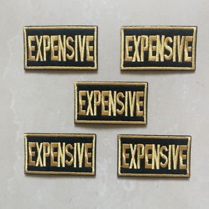 Bán Chạy Nhất Bảng Chữ Cái Exponsive Thêu Vá Ironable DIY Quần Áo Biểu Tượng Ngực Trang Trí Decal - Product Image 2