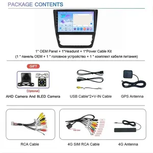 Autoradio Android pour SKODA <span class=keywords><strong>Yeti</strong></span> 2009-2014 Multimedia Carplay Video Player 2din Stereo Autoaudio Headunit 9 Inch Navigation GPS - Product Image 6