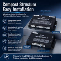 Système de gestion de batterie (BMS) industriel 144S avec CAN RS485 EC-HV-MC1+EC-HV-SC8+écran LCD 4,3 pouces pour packs de batteries au lithium