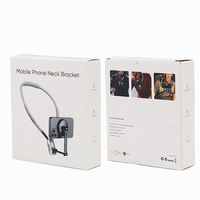 FNH001 Support magnétique portable en alliage de zinc pour bureau, tableau de bord de voiture et cou, pour téléphone portable et caméra d'action