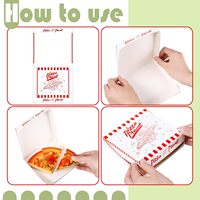 Vente en gros Boîtes à pizza en papier ondulé Boîtes d'emballage et de livraison personnalisées pour tranches de pizza avec logo